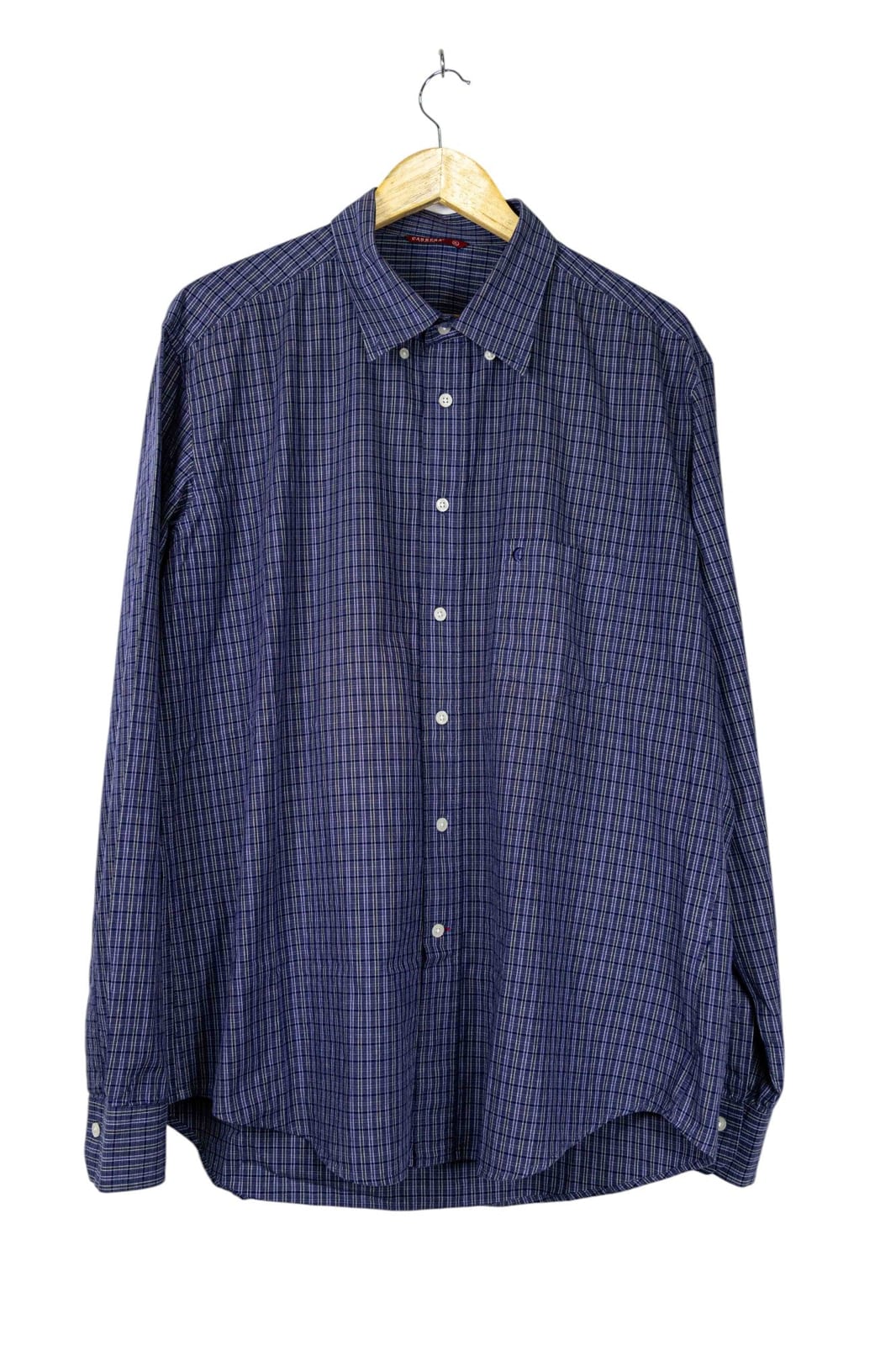 Carrera Blue Plaid Shirt