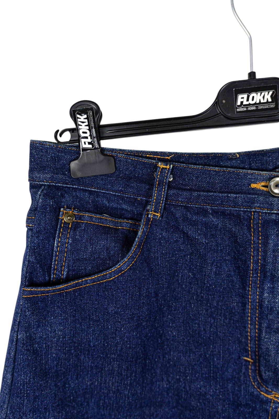 Darkwash Midi Denim Skirt