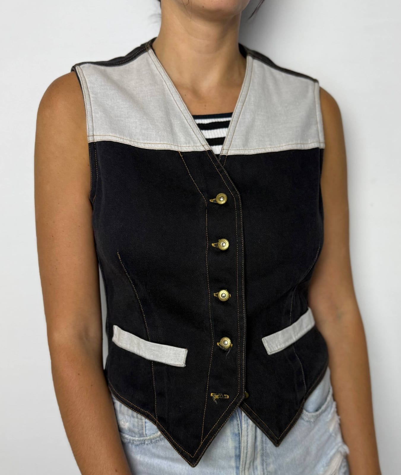 Two-tone Trussardi Jeans vest