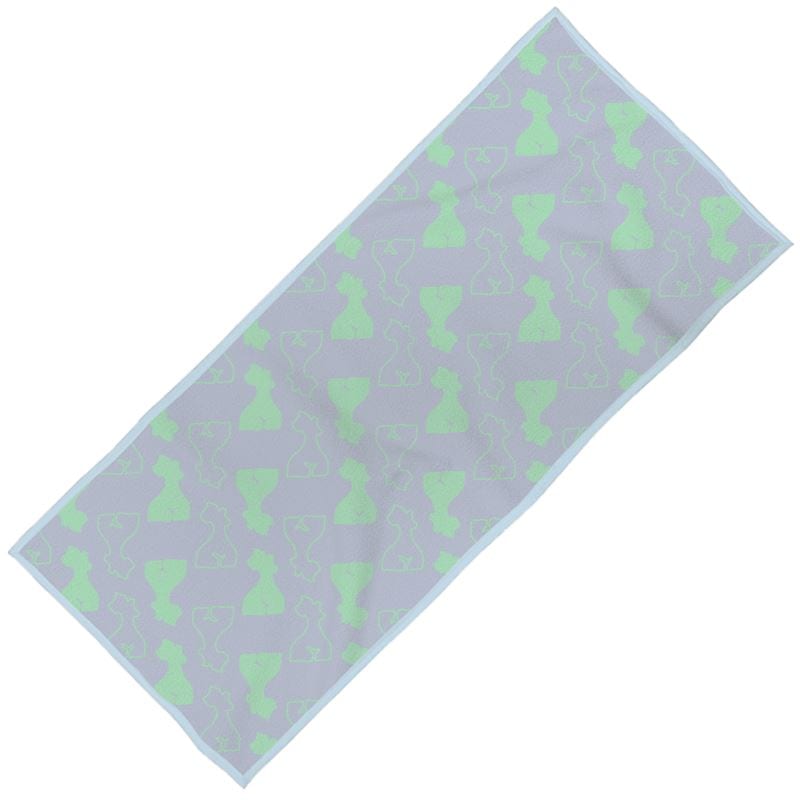 Fem Body Print Towel Purple & Mint