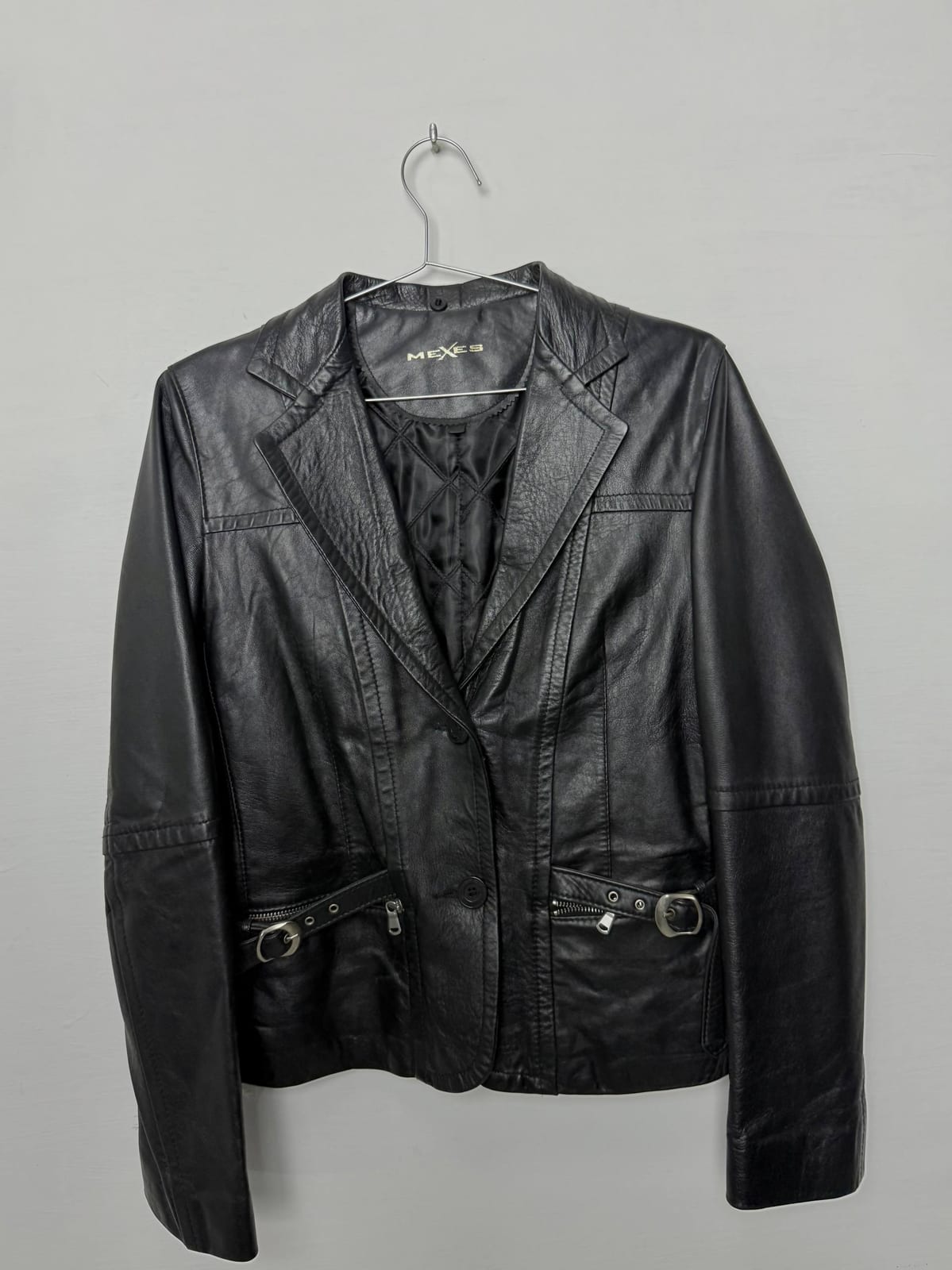 Mexes Leather Blazer, Slim Fit