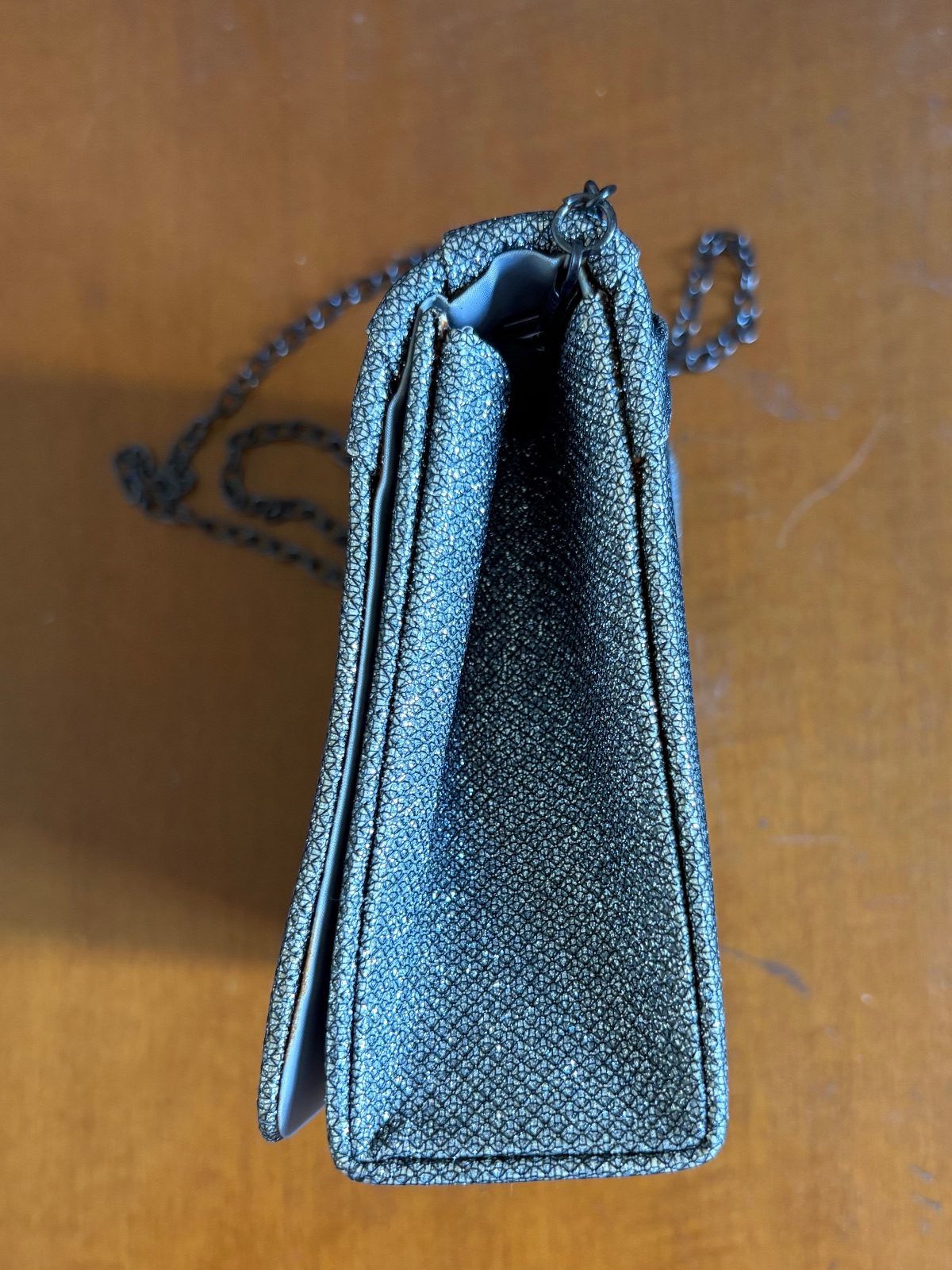 Sparkly Silver Clutch Bag