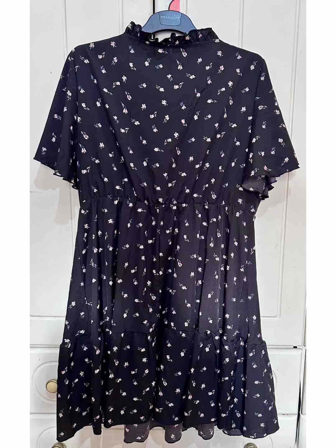 Shein high neck floral  summer dress
