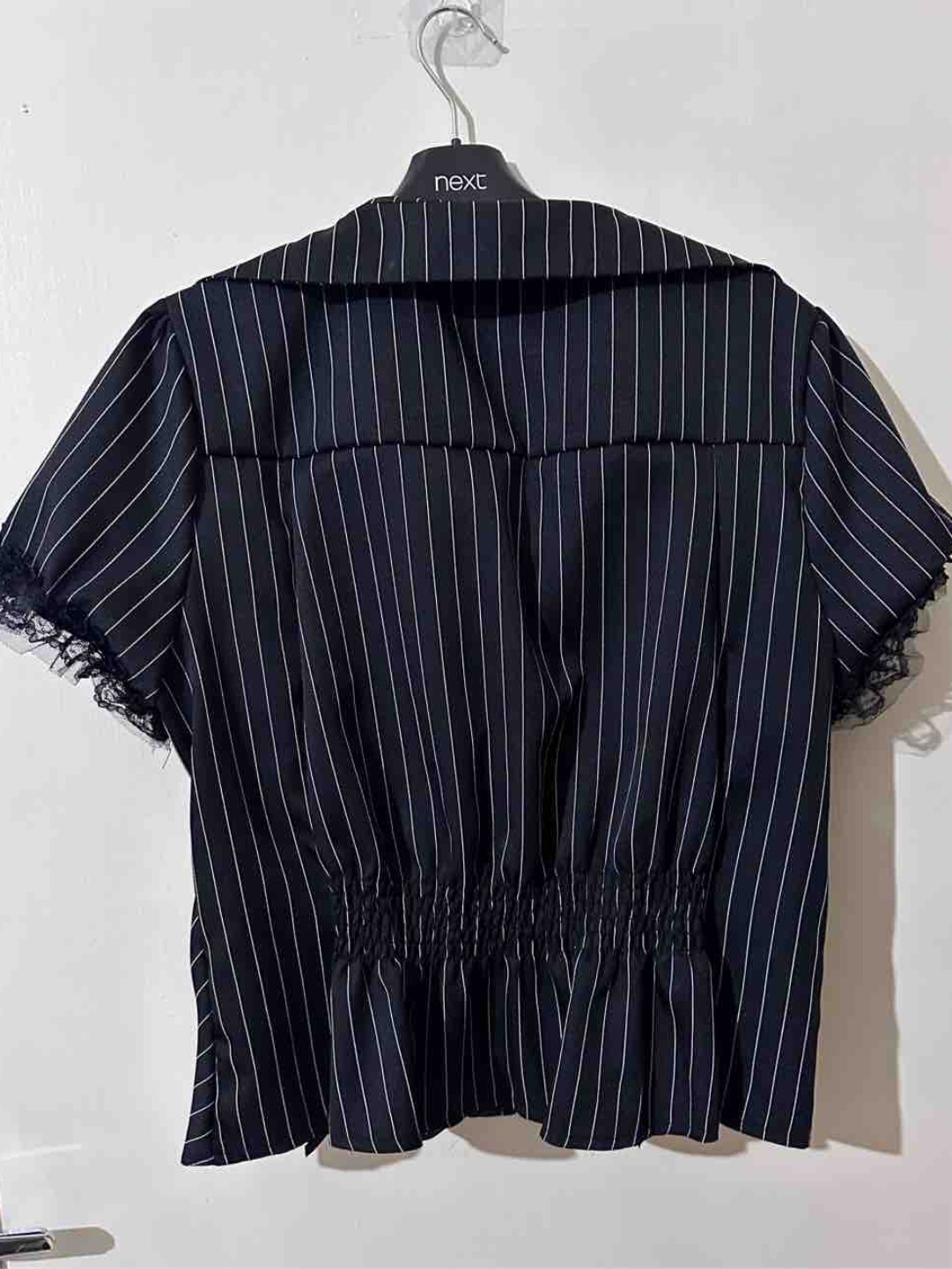 Shein Romwe pin stripe button up shirt