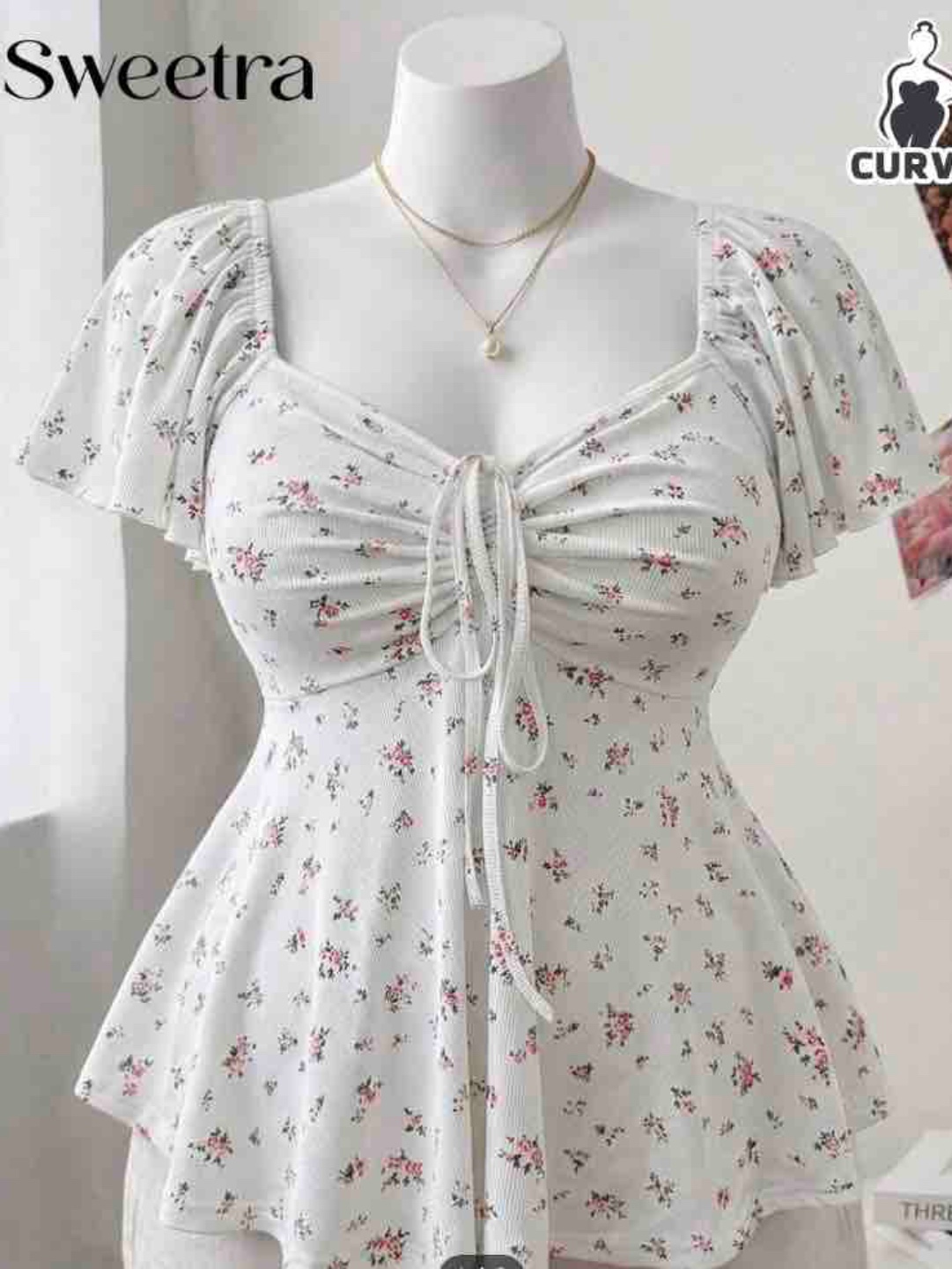 Floral Top Plus Size 