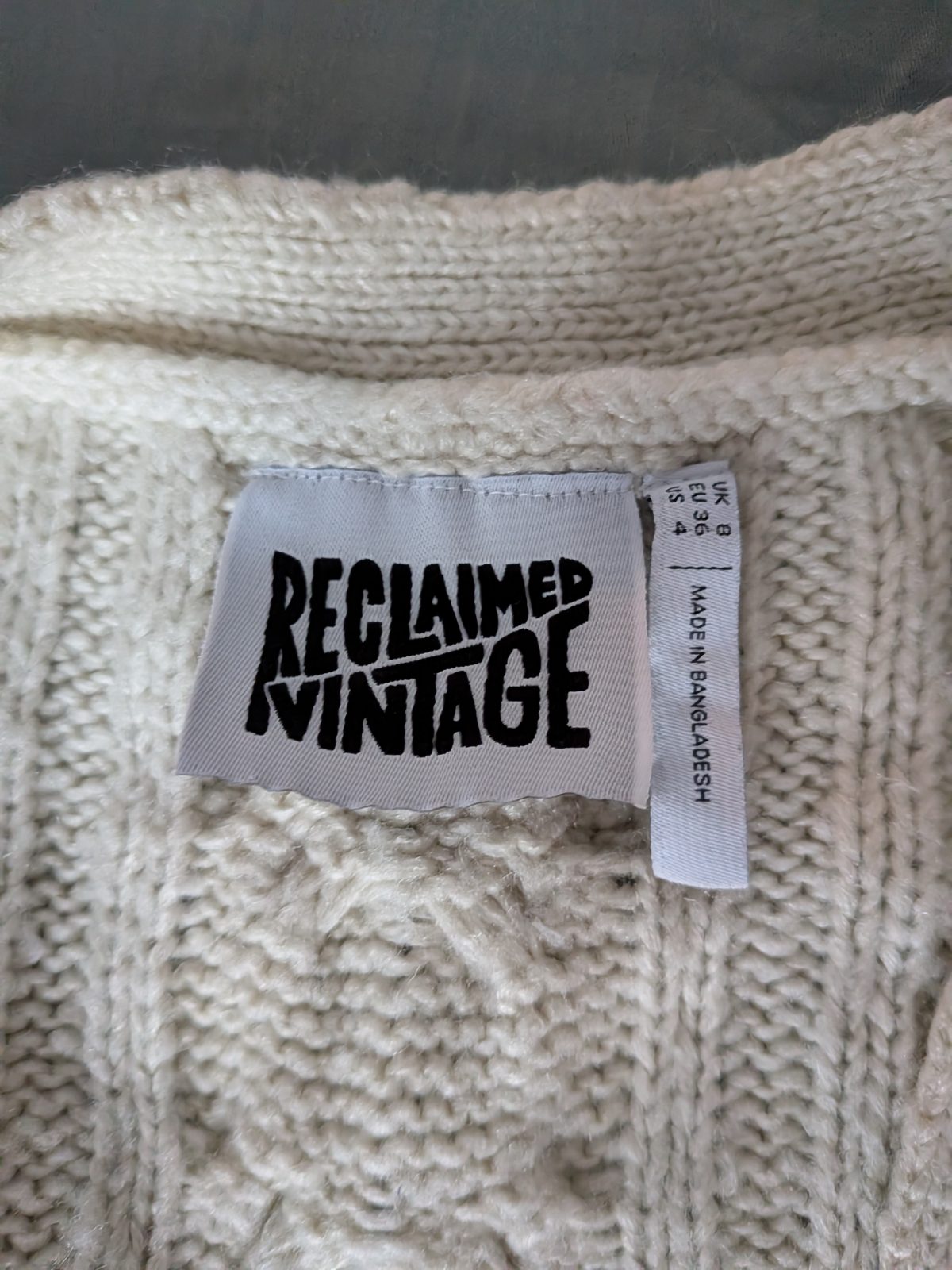Oversized chunky cardigan
