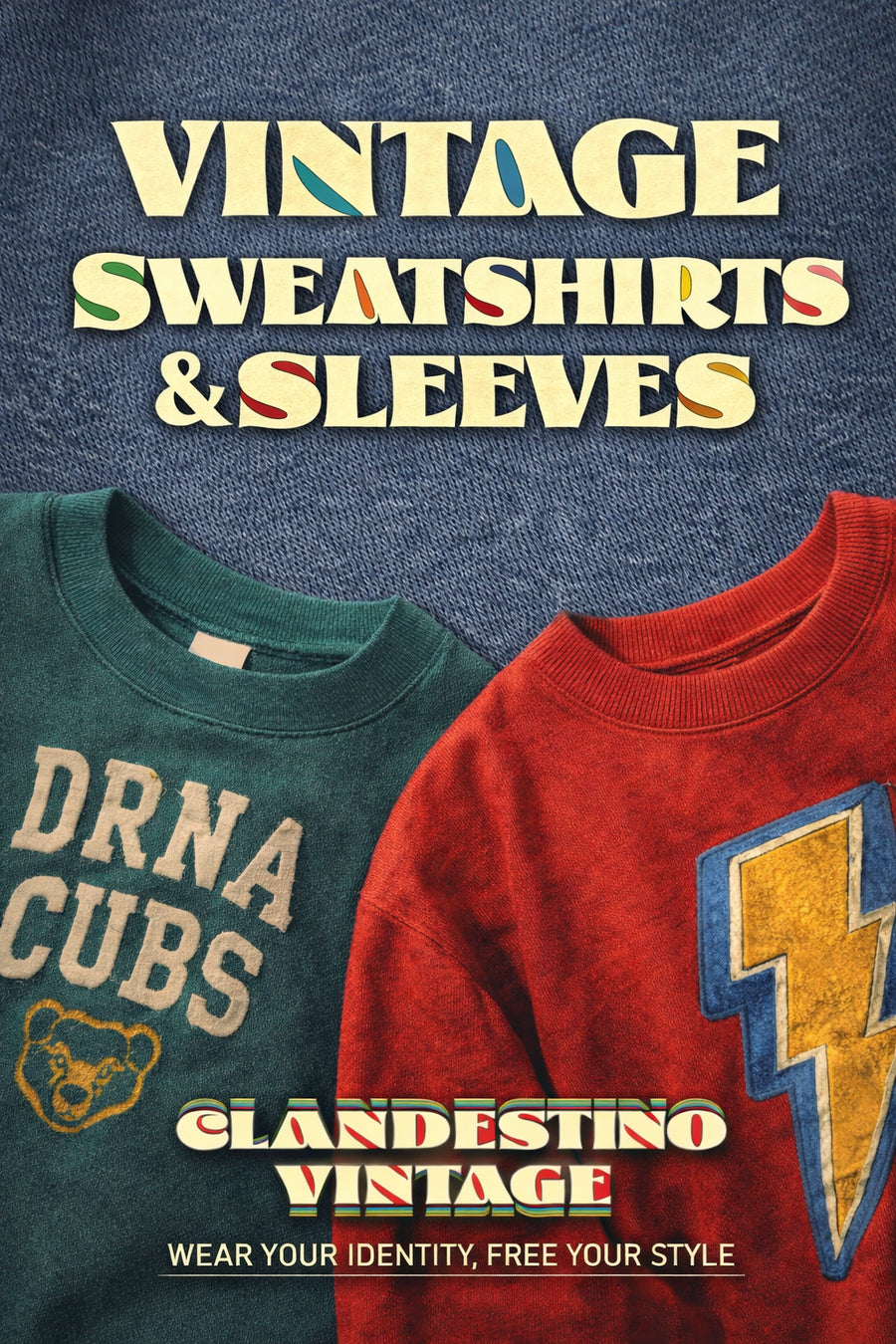 VINTAGE SWEATSHIRT & SLEEVES