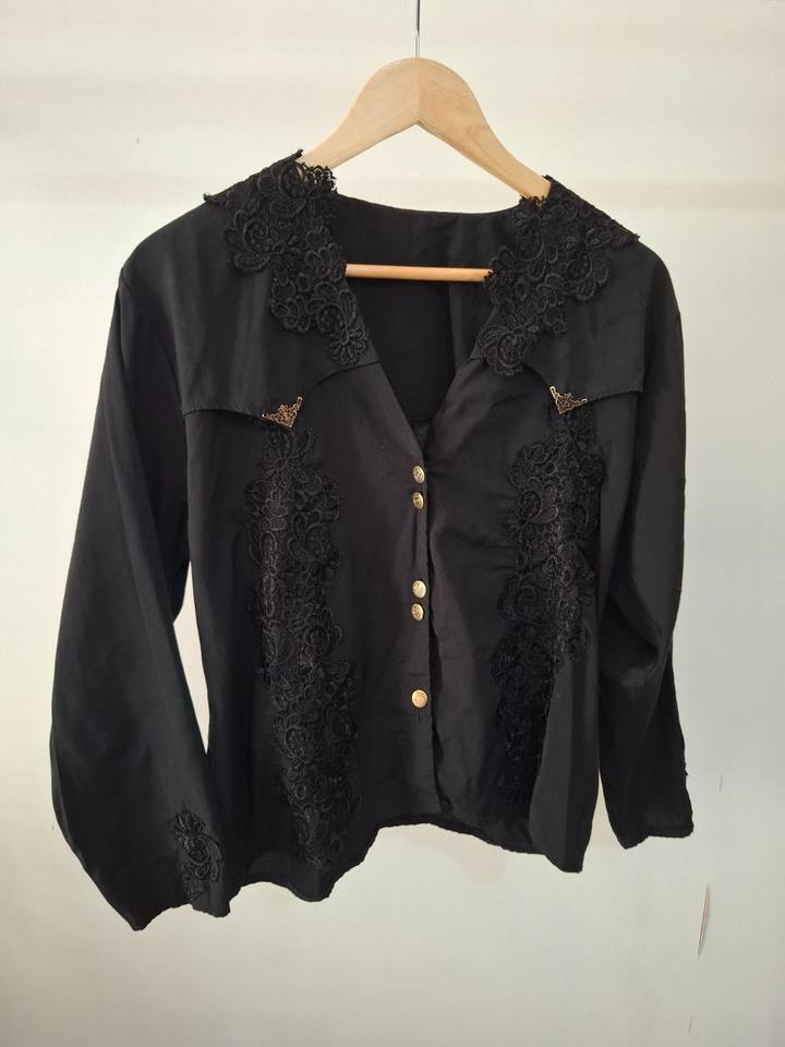 Black Laced Shirt