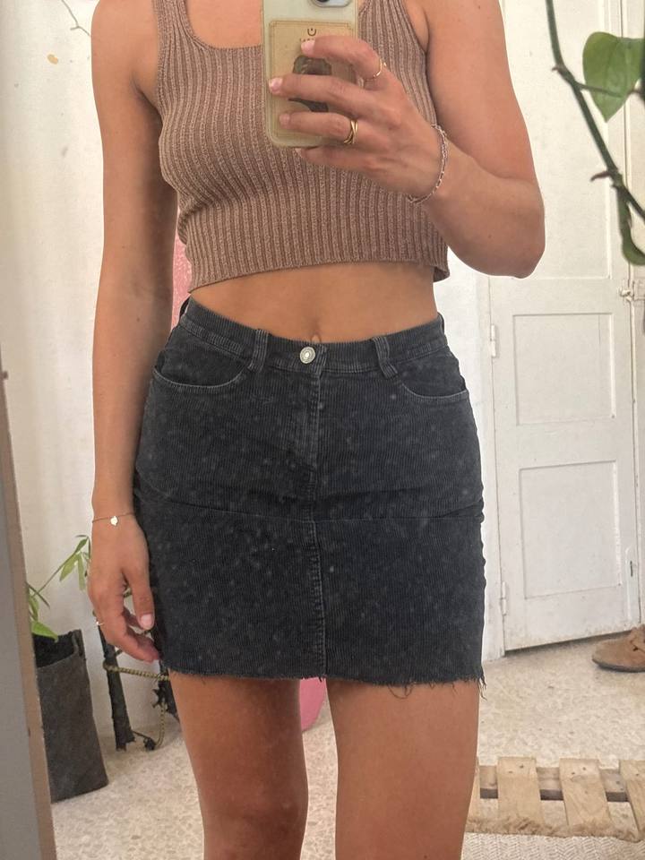 Cord skirt brandy melville