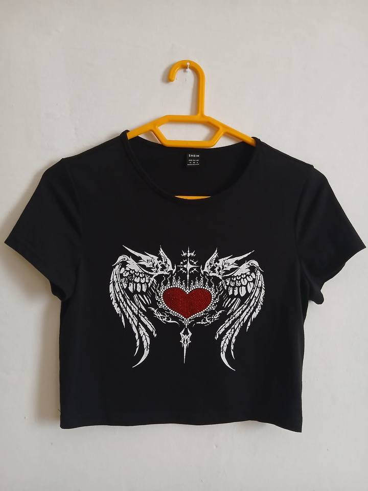 Black crop top